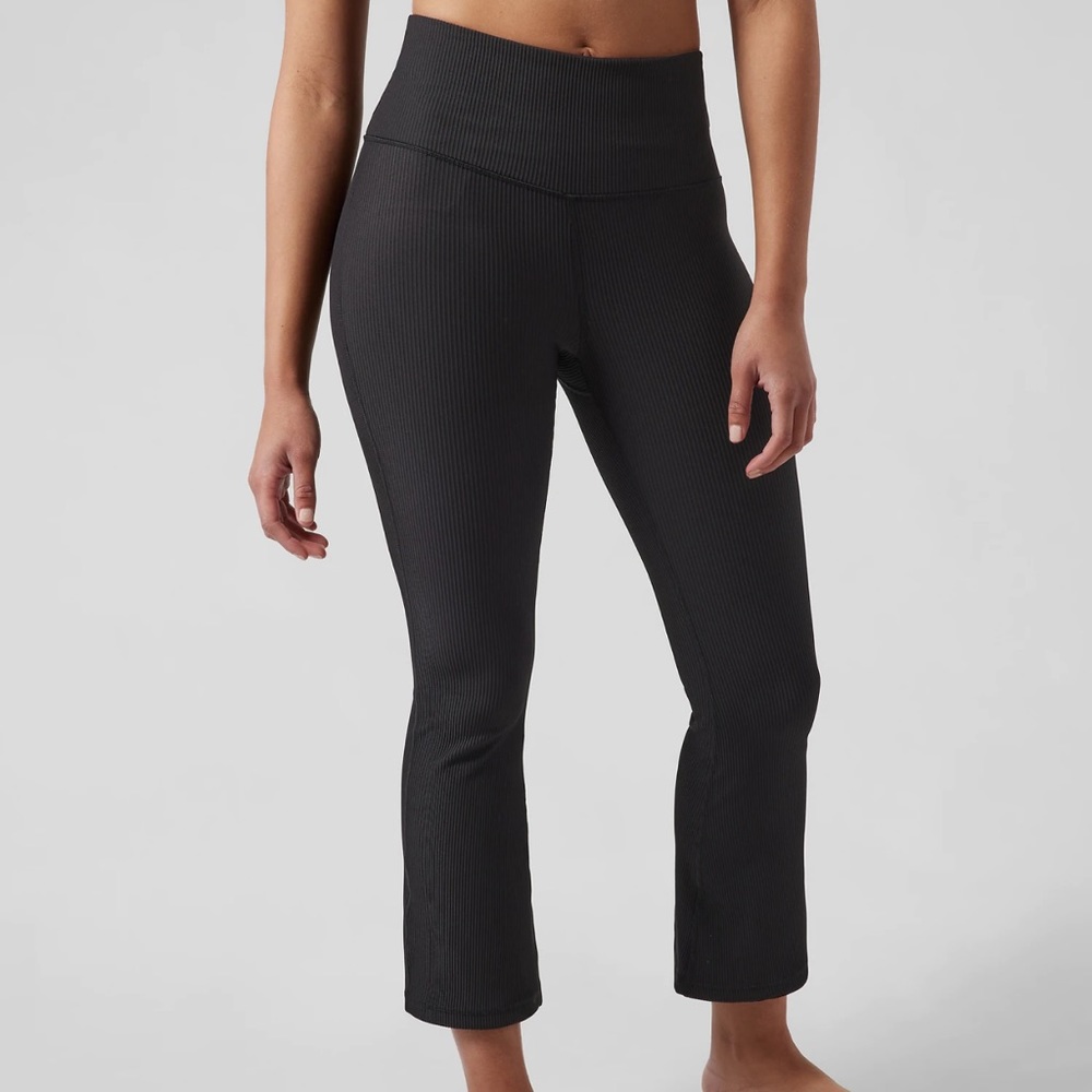 Athleta Black Ribbed Pants